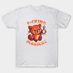 Red Panda Magic - Funny Cute Wizard Red Panda Gift T-Shirt